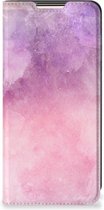 Leuk Telefoonhoesje Xiaomi Redmi Note 10/10T 5G | Poco M3 Pro Bookcase Cover Pink Purple Paint