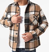 Heren Flannel Jacket Bruin