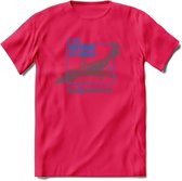 F-101 Vliegtuig T-Shirt | Unisex leger Kleding | Dames - Heren Straaljager shirt | Army F16 | Grappig bouwpakket Cadeau | - Roze - M