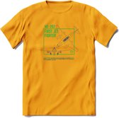 ME-262 Vliegtuig T-Shirt | Unisex leger Kleding | Dames - Heren Straaljager shirt | Army F16 | Grappig bouwpakket Cadeau | - Geel - S