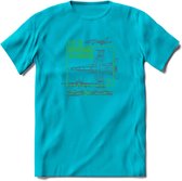 F-18 Vliegtuig T-Shirt | Unisex leger Kleding | Dames - Heren Straaljager shirt | Army F16 | Grappig bouwpakket Cadeau | - Blauw - M