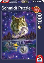 Wolf in het Maanlicht, 1000 stukjes Puzzel