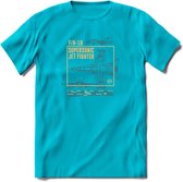 F-18 Vliegtuig T-Shirt | Unisex leger Kleding | Dames - Heren Straaljager shirt | Army F16 | Grappig bouwpakket Cadeau | - Blauw - L