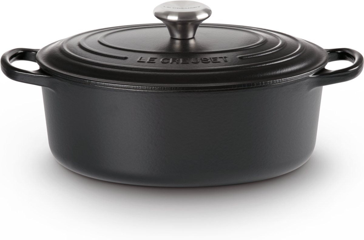 "Le Creuset Signature Braadpan - 7,5 liter - 33 cm - Zwart"