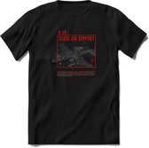 A-10 Warthog Vliegtuig T-Shirt | Unisex leger Kleding | Dames - Heren Straaljager shirt | Army F16 | Grappig bouwpakket Cadeau | - Zwart - M