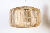 Handgemaakte rotan Lamp Design hanglamp cilinder Rotan naturel met hout doorsnee 60 cm