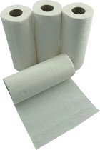 Keukenrol -  32 rollen - 3-laags huishouddoeken met 50 vellen per rol - absorberend wit keukenpapier van cellulose - Keukendoeken - Keukenpapier