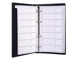 Adresboek/telefoonregister met 4 rings ringband - Gratis Verzonden