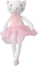 Hugs & Kisses -  Gebreide Kat Knuffel - Ballerina - 40 cm