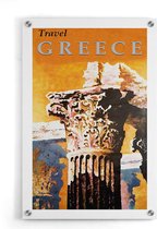 Walljar - Griekenland Vintage - Muurdecoratie - Plexiglas schilderij