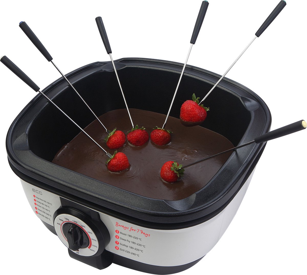 Afbeelding 2 van ECG MH 158 Multifunctionele pan, Pot 8 v1, 1500 W
