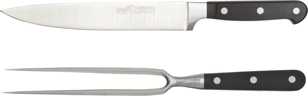 Homeij Cooking Classic Trancheerset - 2-delig - RVS/POM