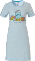 Rebelle - Macaron Mania - Nachthemd - Turquoise - Maat 36