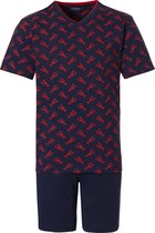 Pastunette for Men - Lobster Lover - Shortama - Blauw/Rood - Maat S