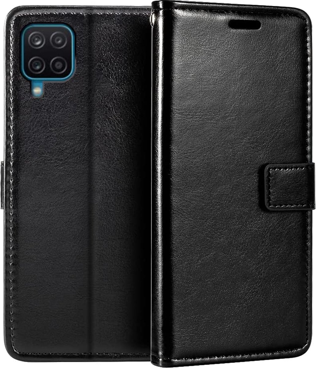 Bookcase Geschikt voor: Samsung Galaxy A22 4G - Zwart - portemonnee hoesje