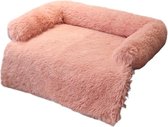 ComfyPet Dierenkussen - Hondenkussen - Kattenkussen - Dierenmand - Hondenmand - Geschikt voor Bed, Bank, Auto - Voor Grote en Kleine Honden of Katten - Roze - Maat XS - 65x60x15 cm