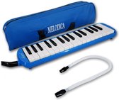 32 Key - Melodica Piano - Melodion Keyboard - Onderwijs - Vinger Muziekinstrument - Gift - Met Draagtas - Met Mondstuk - Blauw