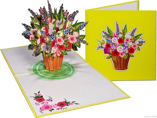 Popcards cartes popup – Carte anniversaire Fleurs Mixte Bouquet