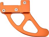 Crossmotor Remschijf Beschermer - Oranje - Motor Onderdelen & Accessoires - Voor KTM - Beschermt Achterrem Schijf - Aluminium