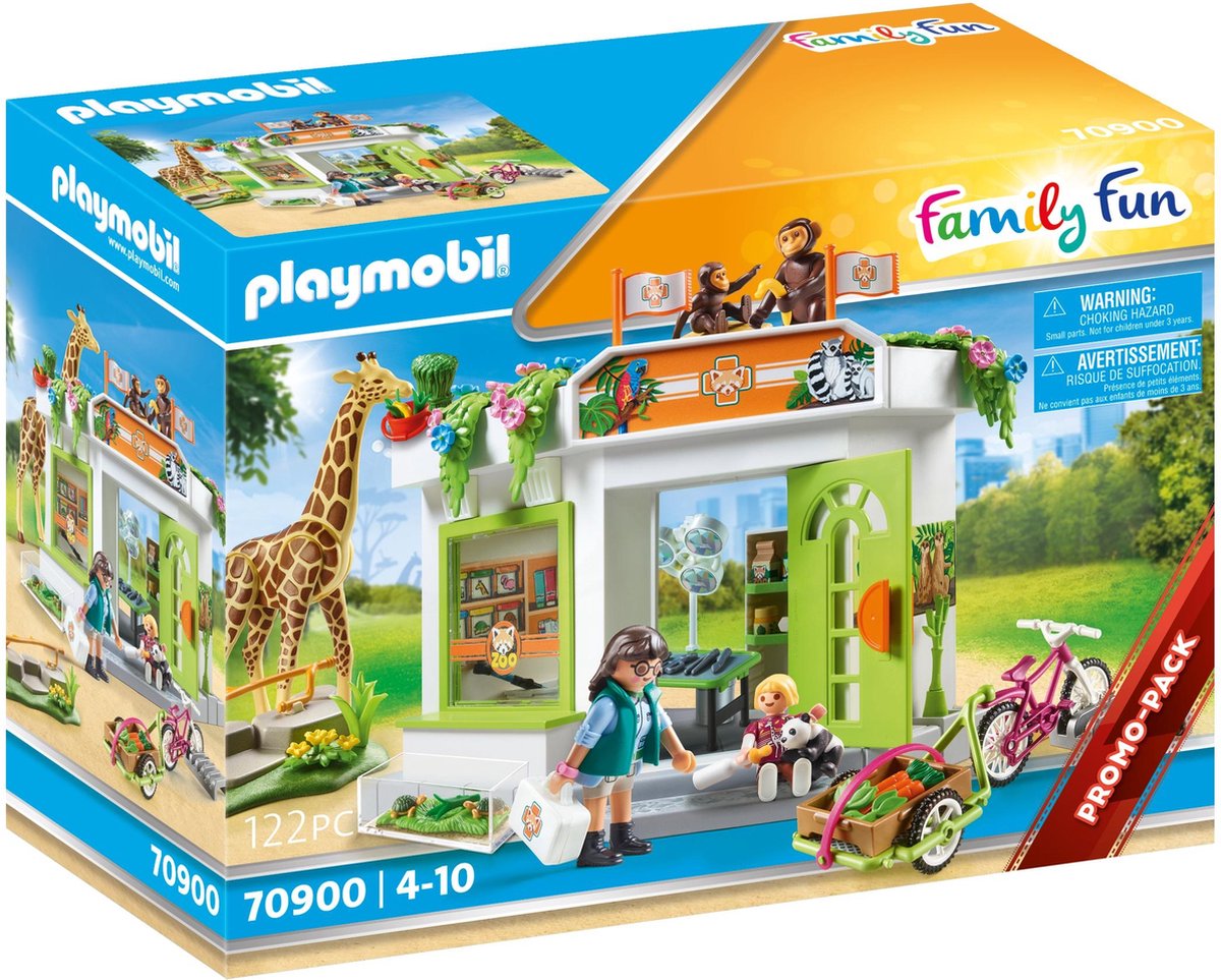 PLAYMOBIL Family Fun Dierenartspraktijk in de dierentuin - 70900 - PLAYMOBIL