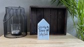 Sandy toes and salty kisses - Woondecoratie - Hout - Blauw