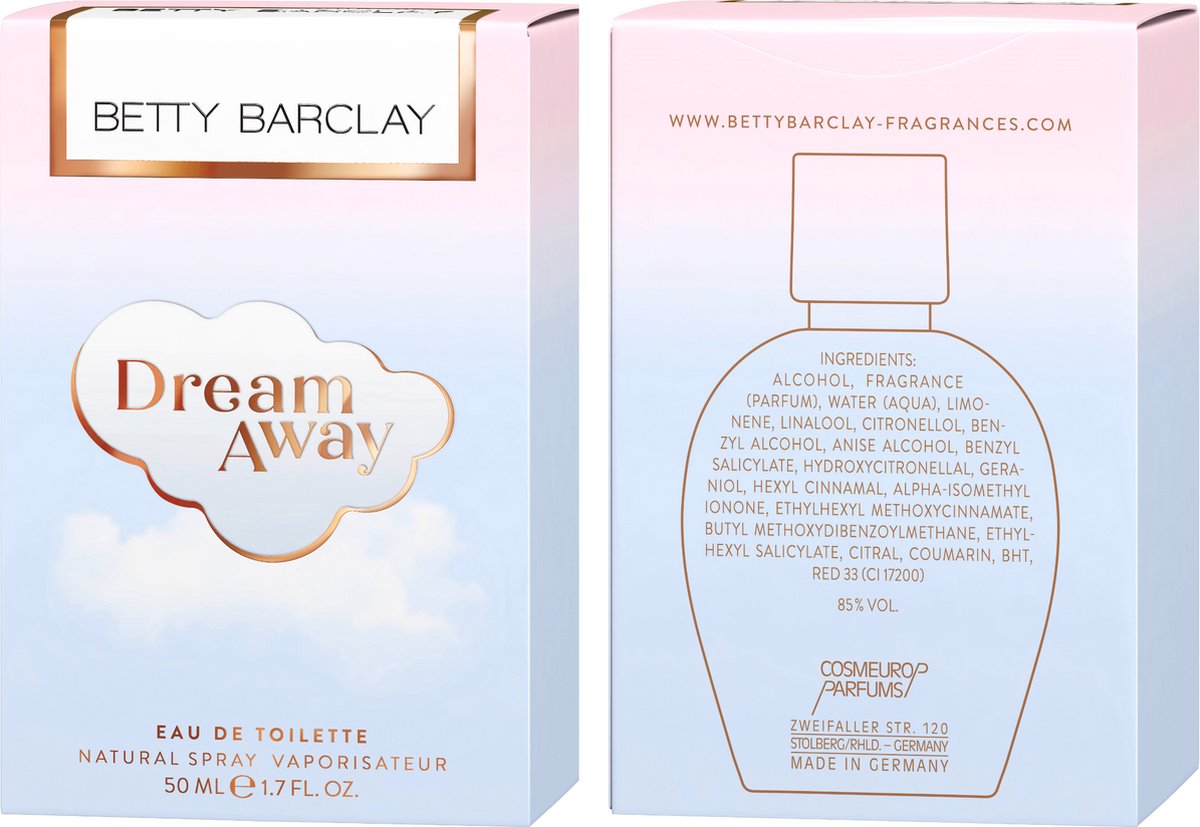 BETTY BARCLAY - Dream Away Eau de Toilette Natural Spray - 50 ml - Dames eau de toilette