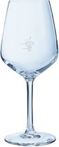 Vina Juliette wijnglas 30 cl set6 maatstreep druifje op 10-12.5 en 15 cl
