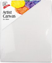 Artiest Canvas Schilderkarton  - Canvas Boards - 20cm x 20cm - Schilderskarton - 3mm dik - Canvas op Karton - wit - 2 stuks