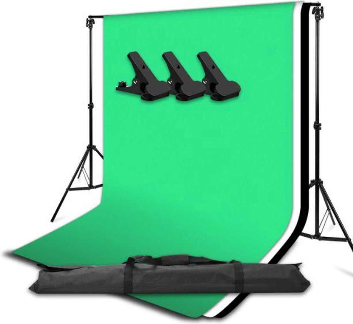 Luxe Green Screen incl. Statief + 3 doeken Green screen studio