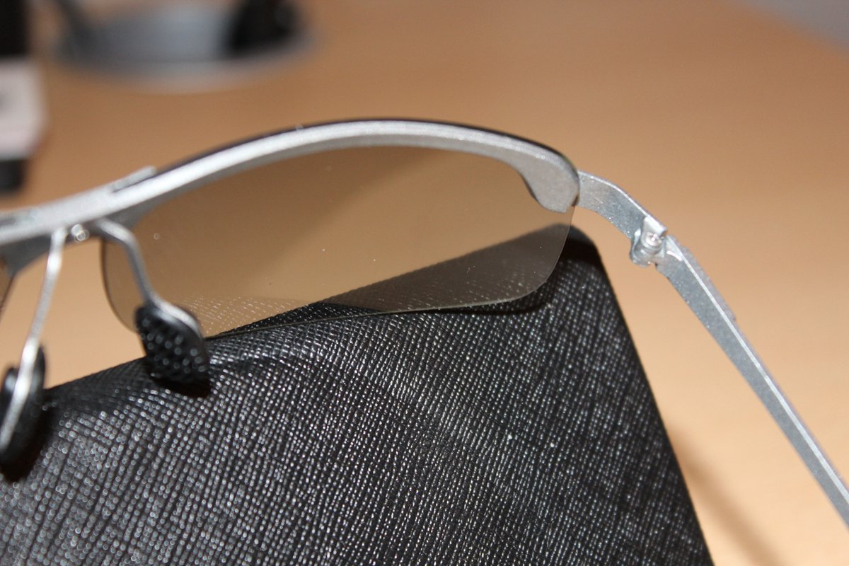 Fotochrome Gepolariseerde Herenzonnebril met Metalen Frame zilver