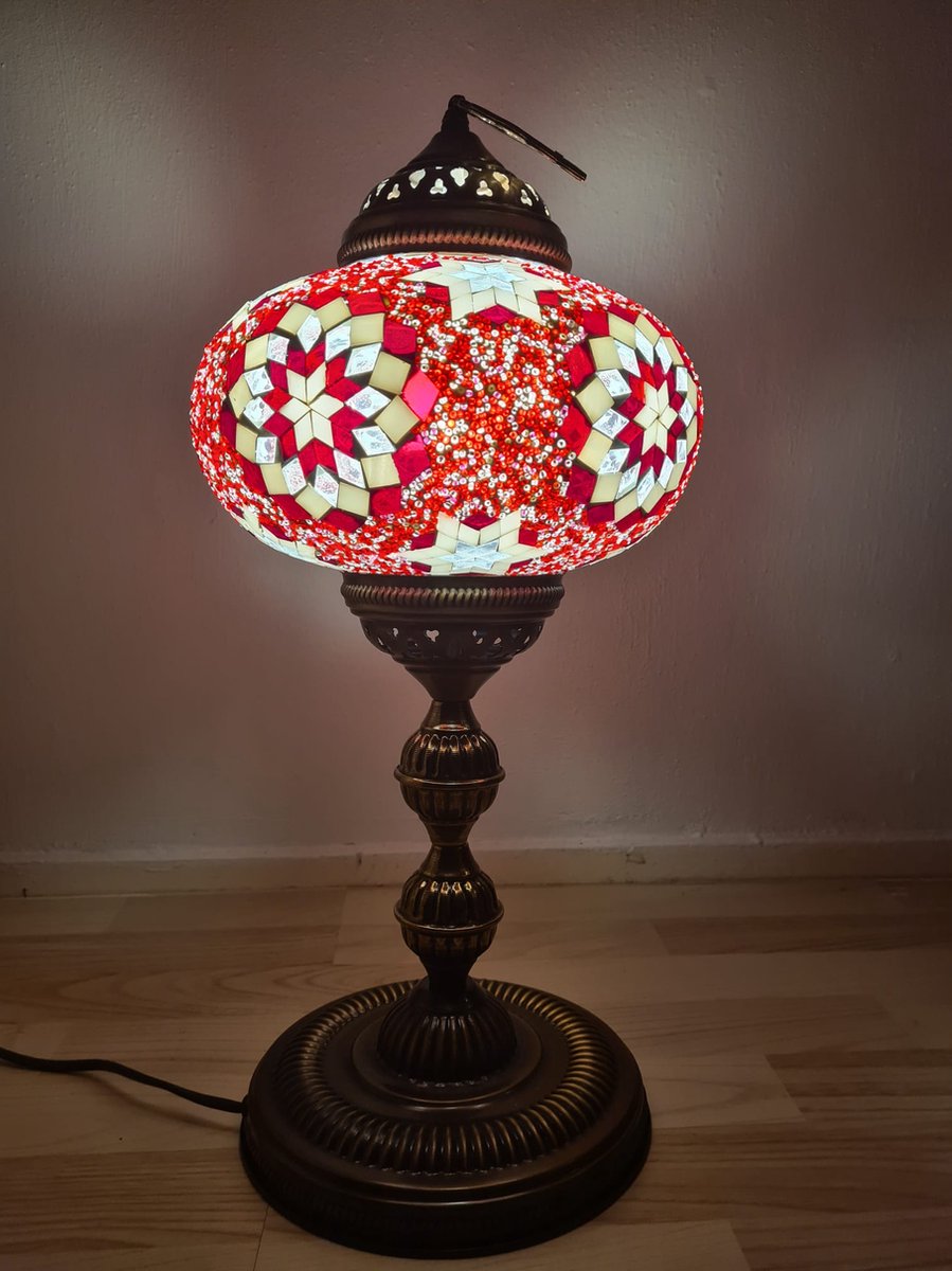 Mozaïek Lamp - Turkse Lamp - Oosterse Lamp - Authentiek - Handgemaakt - Ø25cm