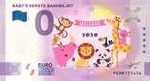 0 Euro biljet 2020 - Baby's eerste bankbiljet KLEUR roze