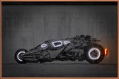 JUNIQE - Poster met kunststof lijst Batmobile Tumblr -40x60 /Grijs