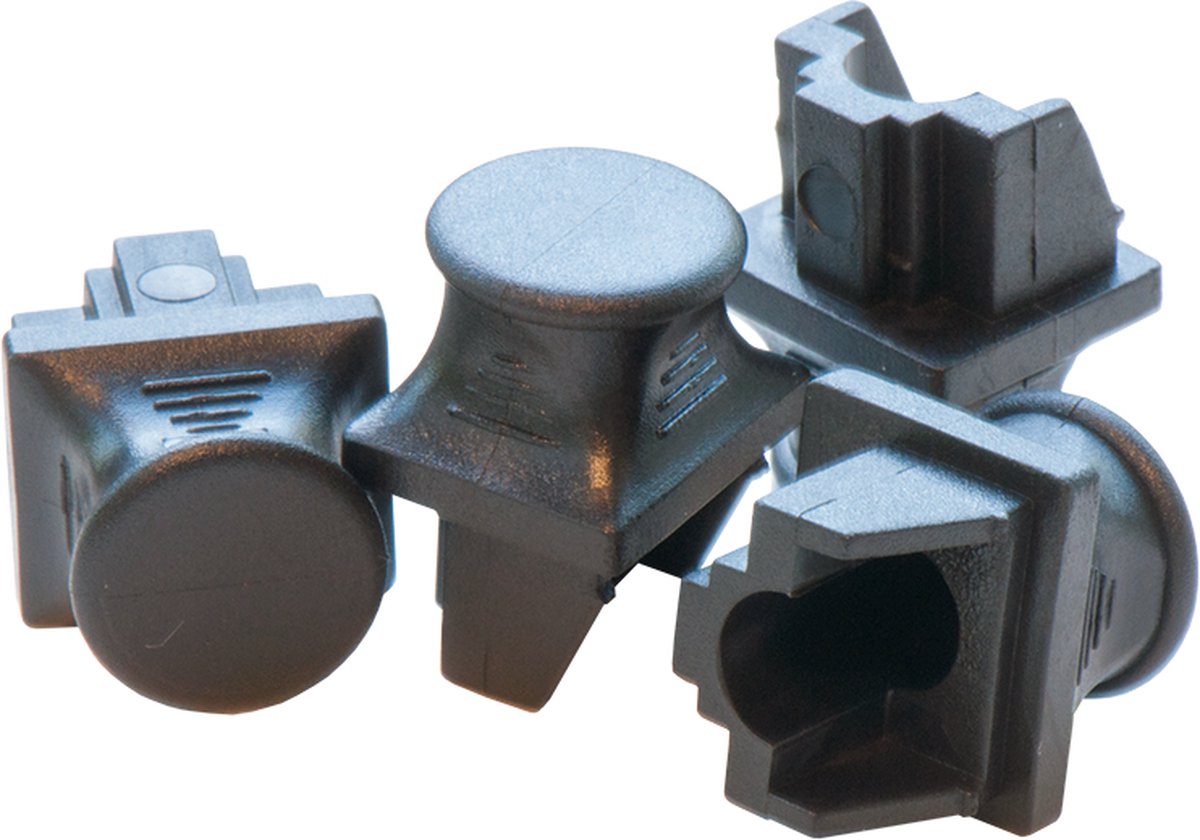 Set reserveonderdelen voor M10-veiligheks traphekken - 4-pack voor kinderspindelbouten, huisdier- en babypoorten, verlengfittingen (wit, 10 cm
