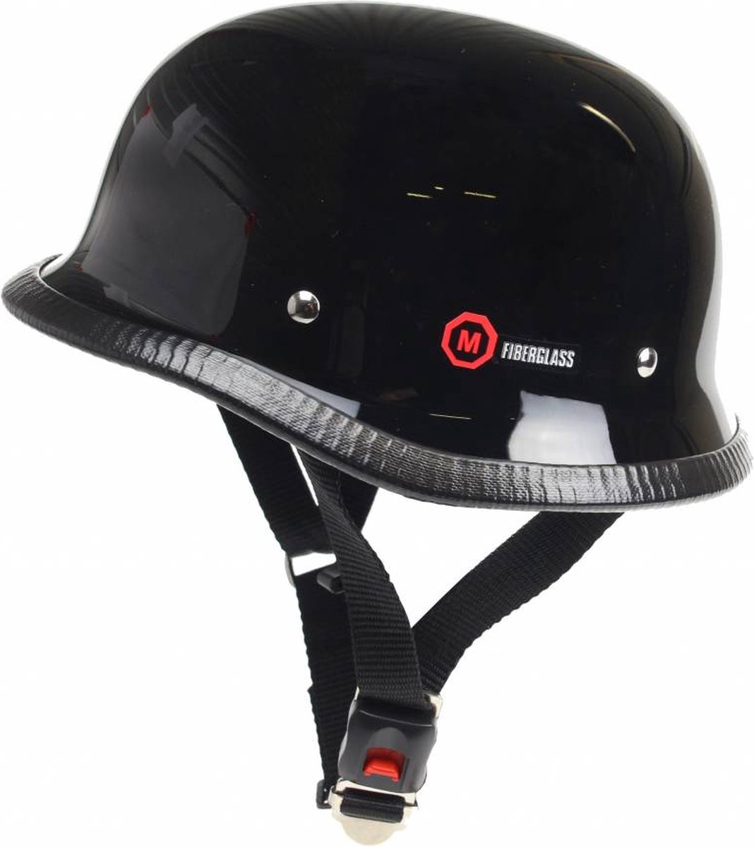 Redbike RK-300 duitse motorhelm zwart maat M