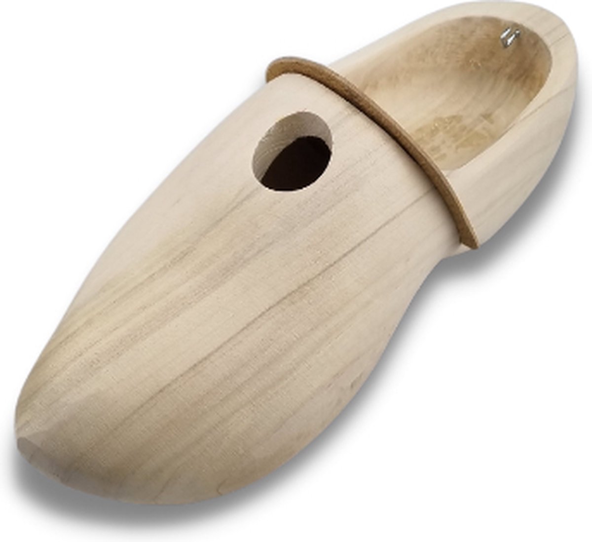 Klomp vogelhuis - incl ophanghaakje - 29cm lengte - geschuurd - inclusief haakje voor voer