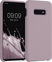 kwmobile telefoonhoesje geschikt voor Samsung Galaxy S10e - Hoesje met siliconen coating - Smartphone case in lila wolk