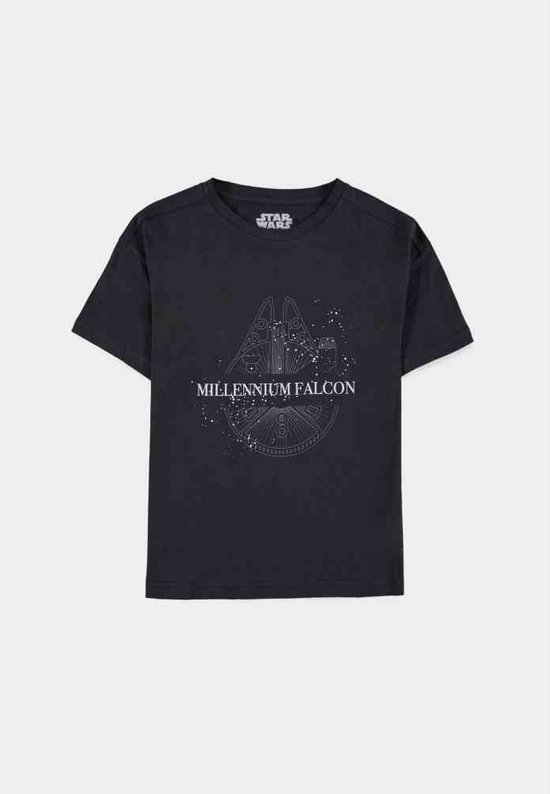 Disney Star Wars Kinder Tshirt -Kids Millennium Falcon Zwart
