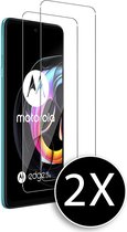 HB Glas Geschikt voor Motorola Moto Edge 20 Lite - Screenprotector Glas Gehard Tempered Glass - 2 Stuks