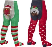 Festive Tights - 2 Baby Kerst Maillots - Mt 80