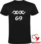 Heren shirt 69 Sex t-shirt | standje 69 | seks stand |  Zwart
