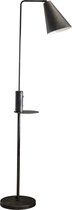 DePauwWonen - USB Oplader Staande Lamp -E27 Fitting - Charcoal - Vloerlamp voor Binnen, Vloerlampen Woonkamer, Designlamp Industrieel - Metaal - LxBxH =28 x 45x 160 cm