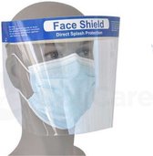 2x Écran facial - Écran facial - Écran anti-éclaboussures - Capuchon de protection pour le visage - Écran facial - transparent