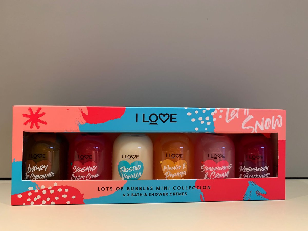 Goedkoopste I Love...Lots of Bubbles - 6 pc set - Bath and Shower