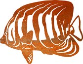 Ferdec - Cichlide - silhouet van cortenstaal - dierenbeeld - nr2