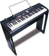 Bontempi Piano - Elektrische Piano - Digitale Piano - Keyboard - 61 toetsen - USB-aansluiting - Voor beginners - Kinderen - Zwart