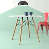 Vanos Nordic Ronde Eettafel - Tafel - Koffie Tafel - Eetkamertafel - Bistrotafel - 60cm x 60cm