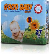 Bebiko Good Baby Dry Fit Midi Pampers Luiers - Voordeelverpakking - Maat 3 (5-9 kg) - 189 stuks (7 x 27)