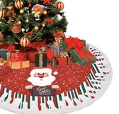 Kerstboom Rok -  Binnenhuis decoratie - kerst decoratie - Kerstman vloerkleed - Without lemons - Rond kerstkleed - onder kerstboom - 80cm