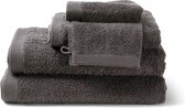 Casilin Handdoeken Set - 2 douchelakens (70x140cm) + 1 handdoek (50 x 100cm) + 2 washandjes - Grey Charcoal - Donkergrijs
